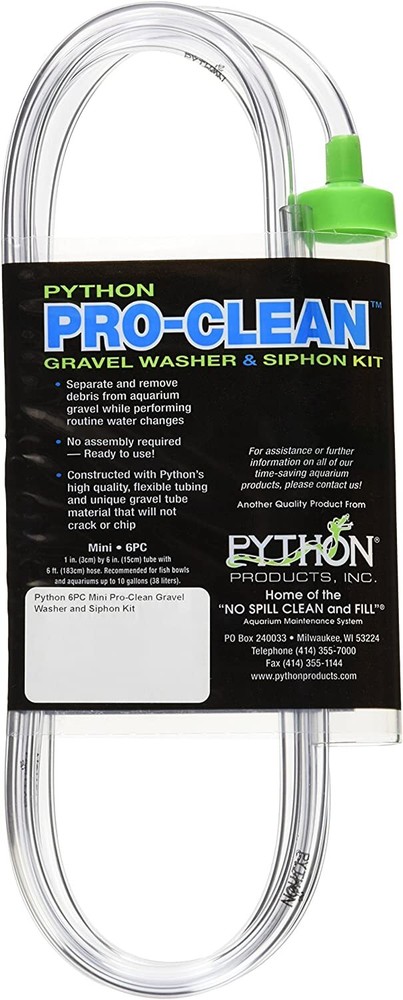 PYTHON PRO-CLEAN GRAVEL WASHER & SIPHON KIT - MINI for AQUARIUM WATER