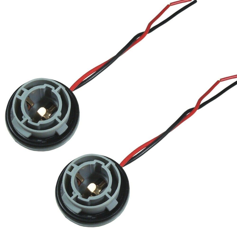 Universal Pigtail Wire Female Socket 1156 S Two Harness Back Up Reverse Lamp OE