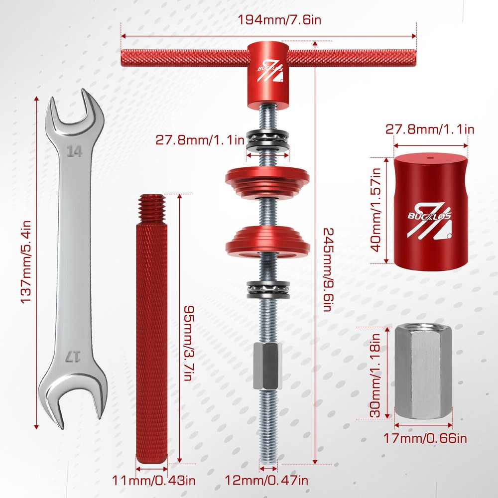 Headset Bottom Bracket BB Frame Install Remove Tool Bicycle Bearing Press Tool