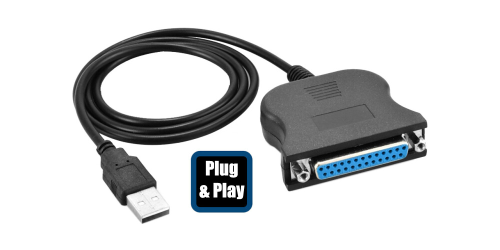 USB 2.0 Parallel Printer Port I/O Adapter Cable ║ for Printer Use Only