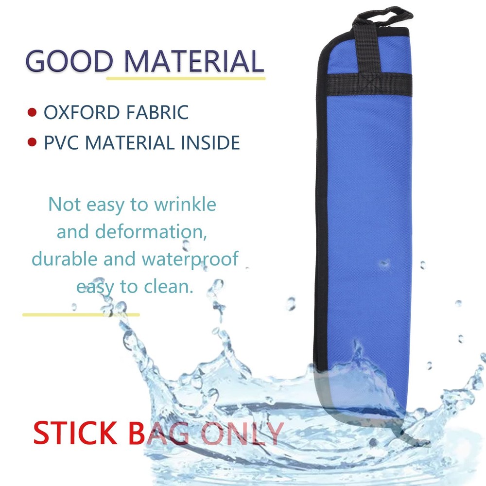 Blue Universal Drumstick Bag Case Holder For Mallets Hanging Loop Accessory