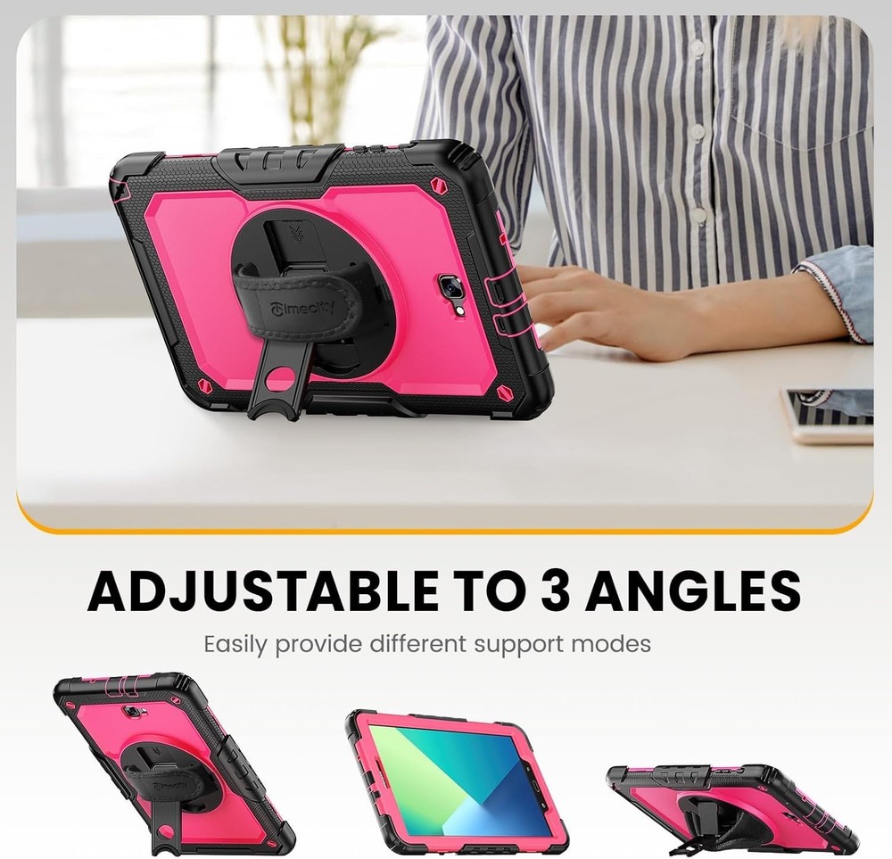Robust Protective Case for Galaxy Tab A 10.1 - Screen Protector and Hand Strap