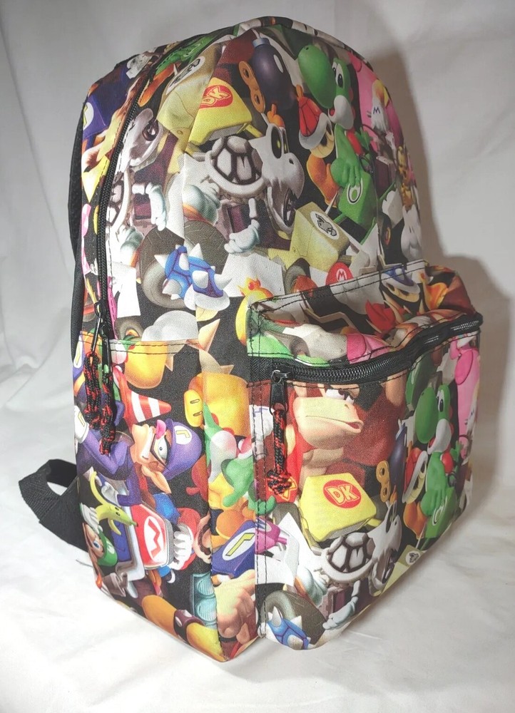 NINTENDO SUPER MARIO BACK PACK ZIPPERED POUCH