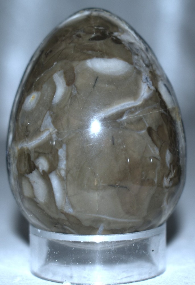 Polychrome Jasper Egg w/Stand 2.2"/127 Grams