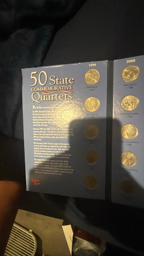 50 State Commemorative Quarters Collection Folder Set