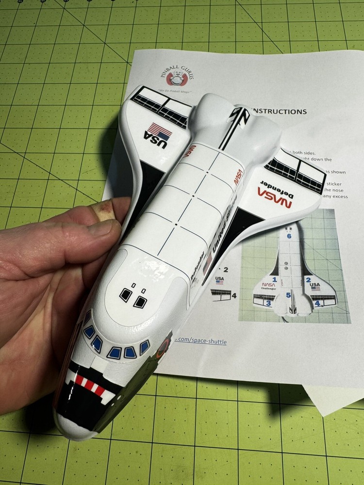 1984 Williams Space Shuttle Pinball Machine "Defender" Full Assembly Plug+Switch