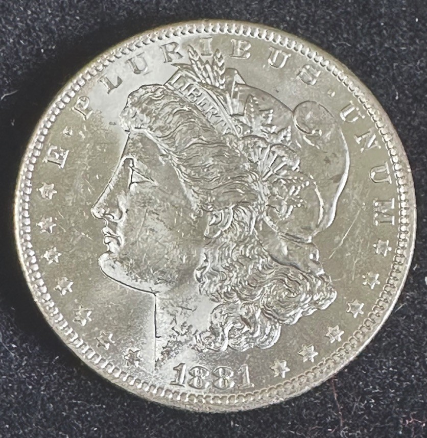 1881 O  MORGAN DOLLAR BU