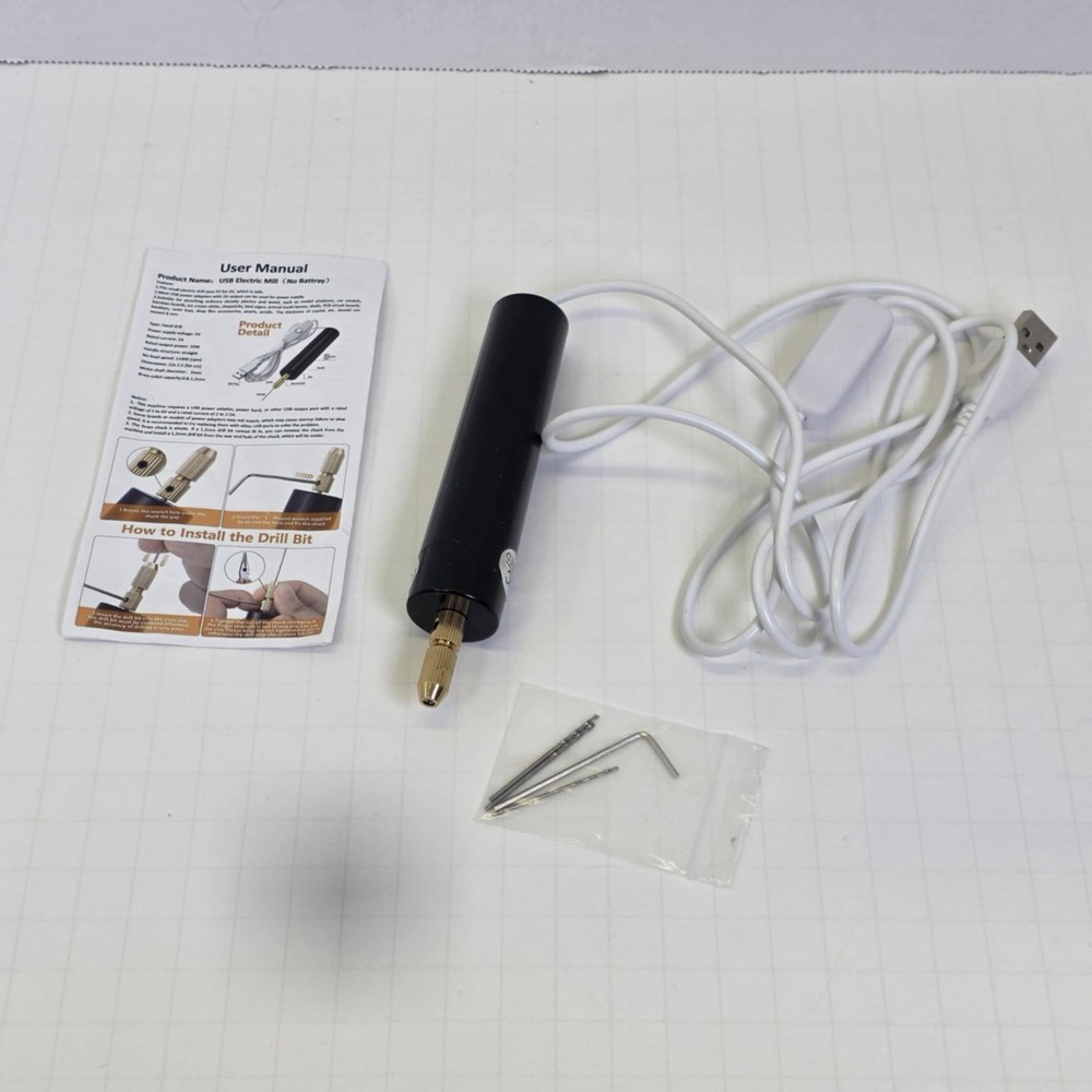 USB mini electric hand drill used for precision work | USB Electric Mill