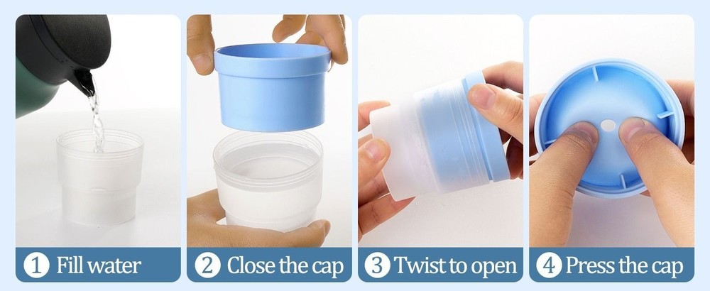 3Pcs Melting Stackable Large Ice Cube Mold Maker For Whisky Cocktails Beverage