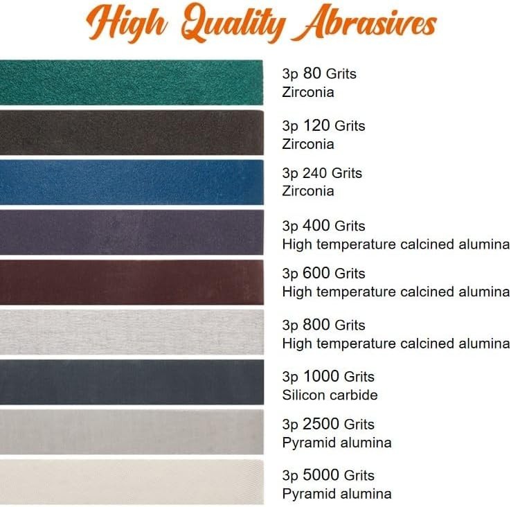 27Pcs 3/4" x 12" Replacement Kit for Work Sharp Knife, Grinding Belts for Too...