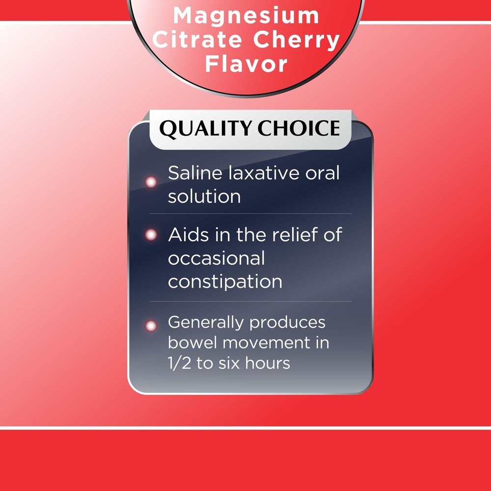 Quality Choice Magnesium Citrate, 10 FL Oz - 3 Pack