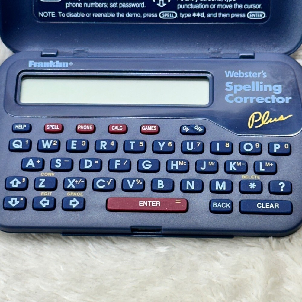Franklin NCS-101 Webster's Spelling Corrector Plus VTG Working Condition