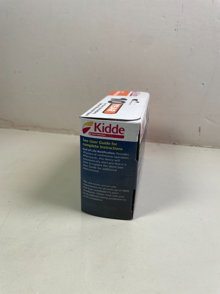 Kidde C3010 Carbon Monoxide Alarm — 10-Year Battery — Open Box
