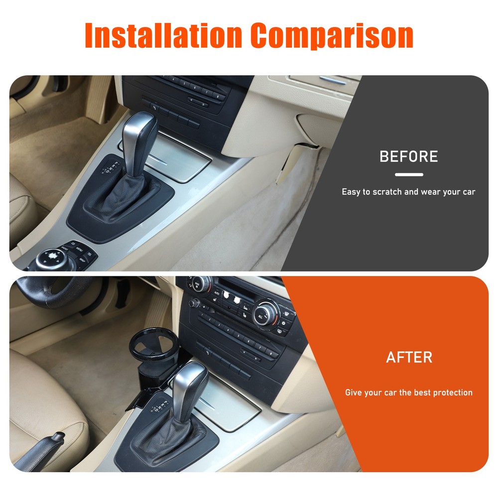 ABS Black Dashboard Left Side Cup Holder For BMW 3 Series E90 E91 E92 2005-2012