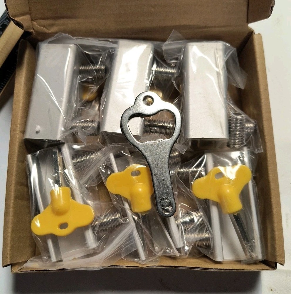 Window Locks 6pcs for Vertical and Horizontal Sliding 2.38" Security