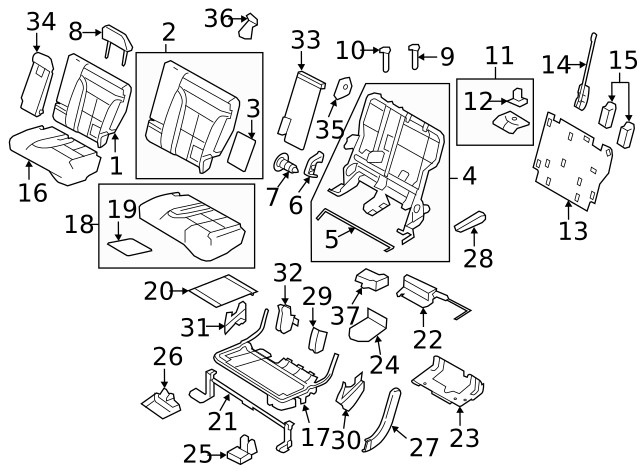 Genuine Ford Armrest Assembly ET4Z-7867112-BA