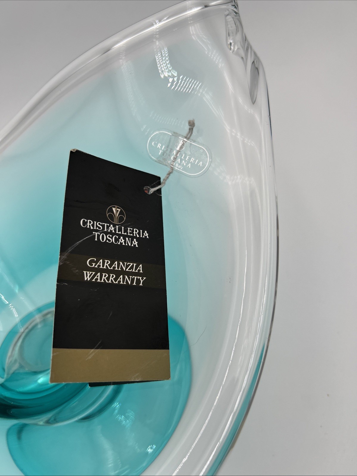 Cristalleria Toscana Blue Crystal Hand Made & Crafted in Italy