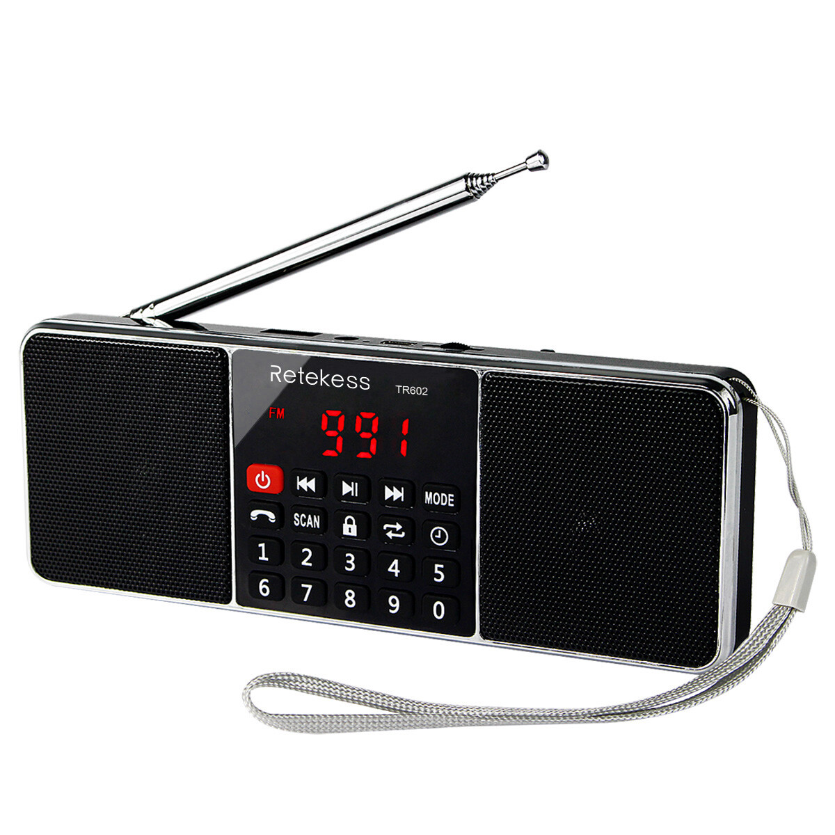TR602 Portable Radio,Bluetooth FM/AM Digital Stereo Radio Rechargeable  for Gift