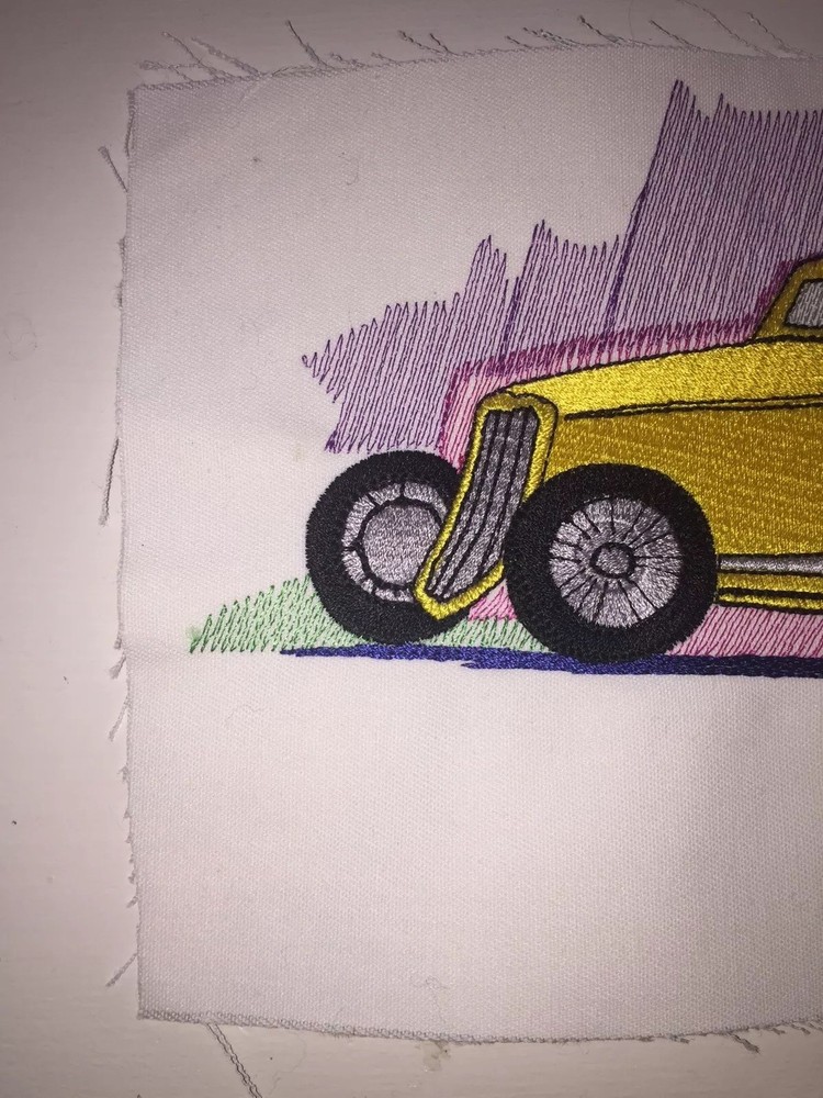 Hot Rod Patch Car Mancave Garage