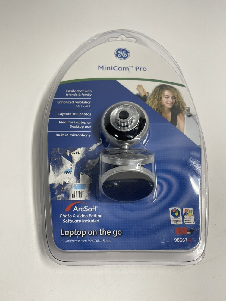 New GE Minicam Pro 98756 Web Cam Snapshot Button Sealed