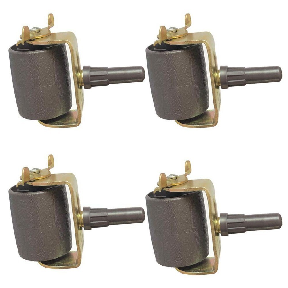 Socket Sleeve Insert Casters for Bed Frames Metal Stem 4 pcs 1400 lbs Load