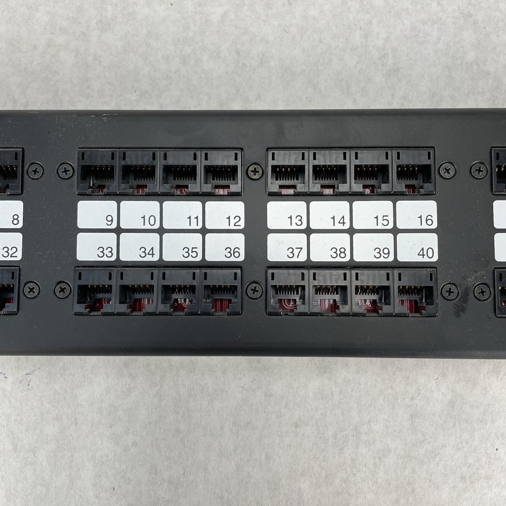 Hubbell P5E48UE SpeedGain C5E+ 2U 48-Port Rack Mountable Patch Untested
