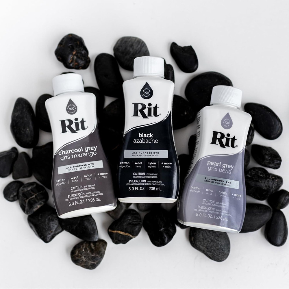 Rit All-Purpose Liquid Dye, Charcoal Grey , 8 Oz