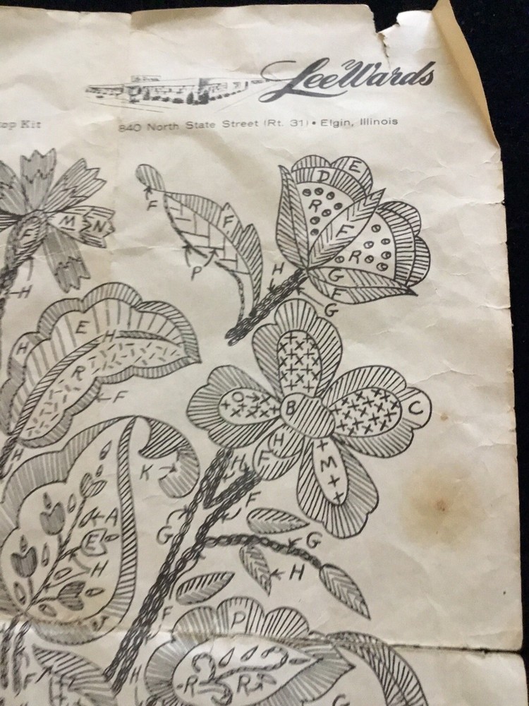 Early Crewel Work Pillow Instructions