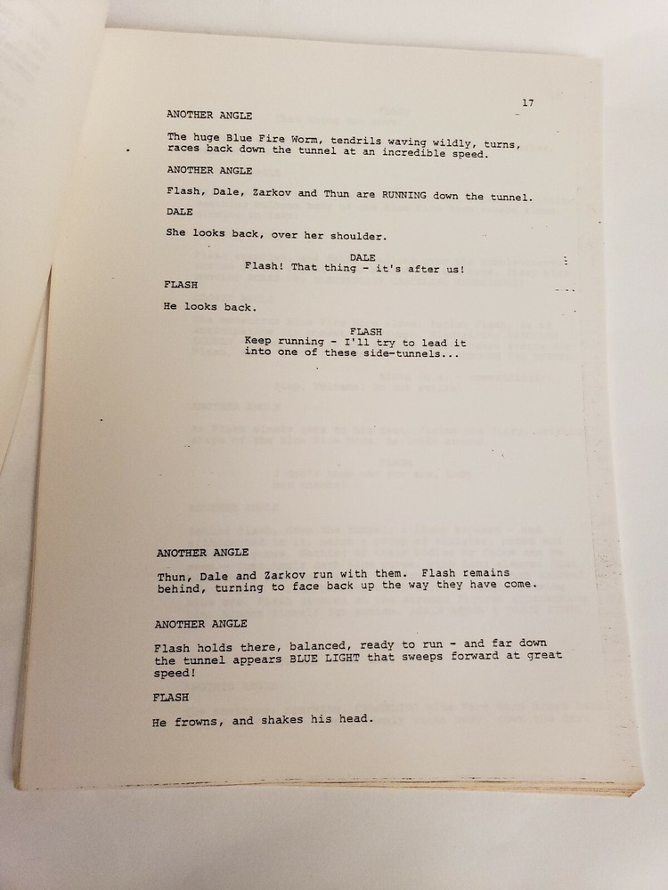 FLASH GORDON / Samuel A. Peeples 1979 TV Script, "Chapter Ten: Blue Magic"