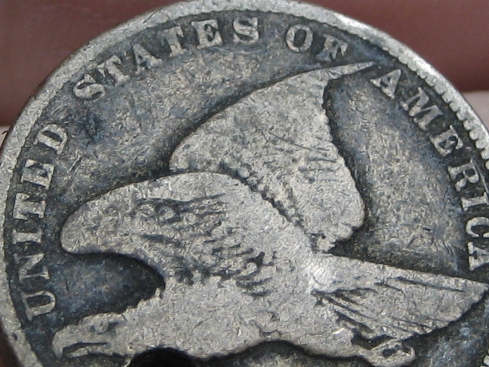 1858 Flying Eagle Penny One Cent, Small Letters, Fine Details