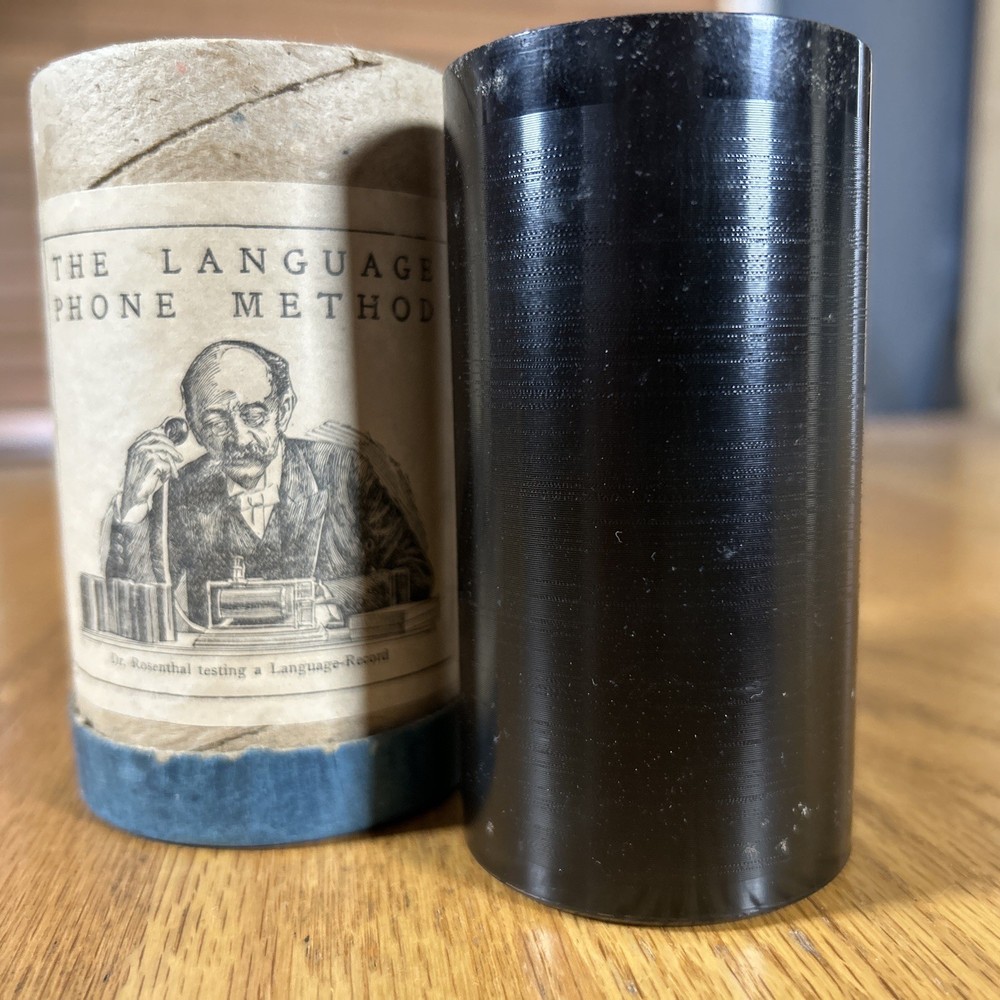 Edison Cylinder Record Italian Lesson No 7 ICS Language System Untested