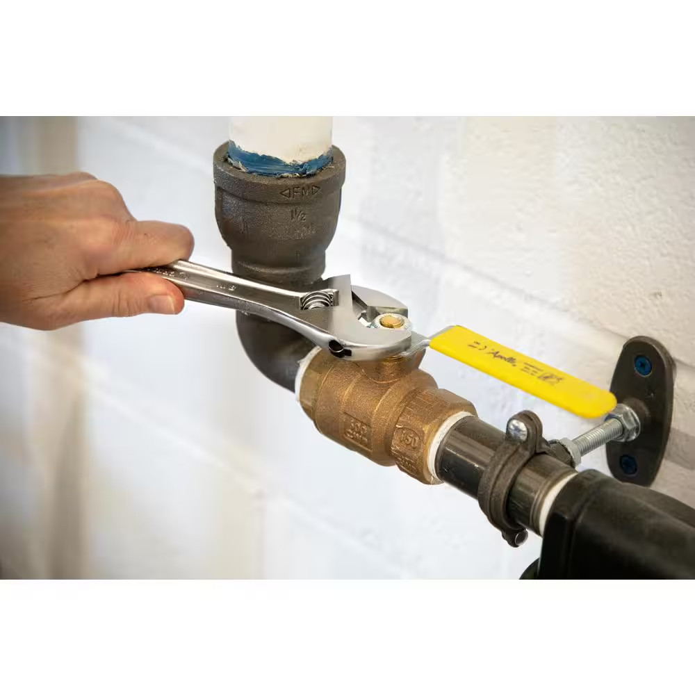 8 In. Chrome Adjustable Wrench