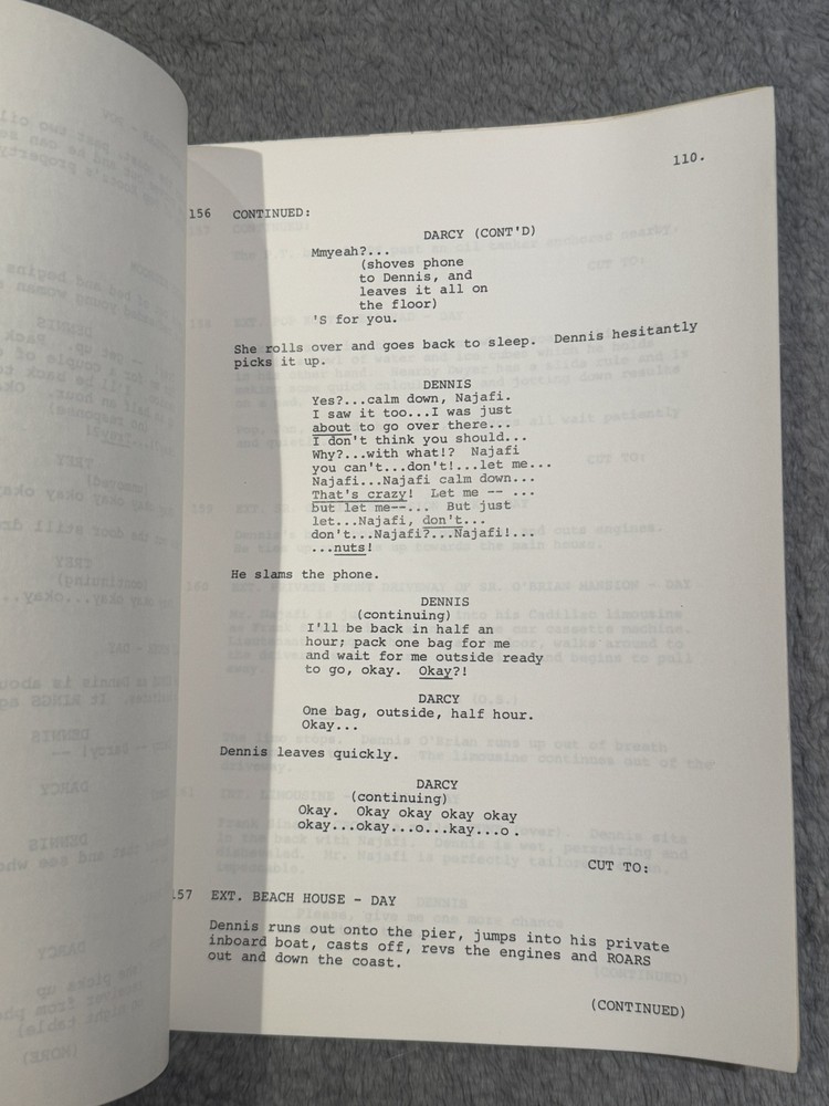 1979 "OIL" by Larry Hankin SCRIPT SCREENPLAY