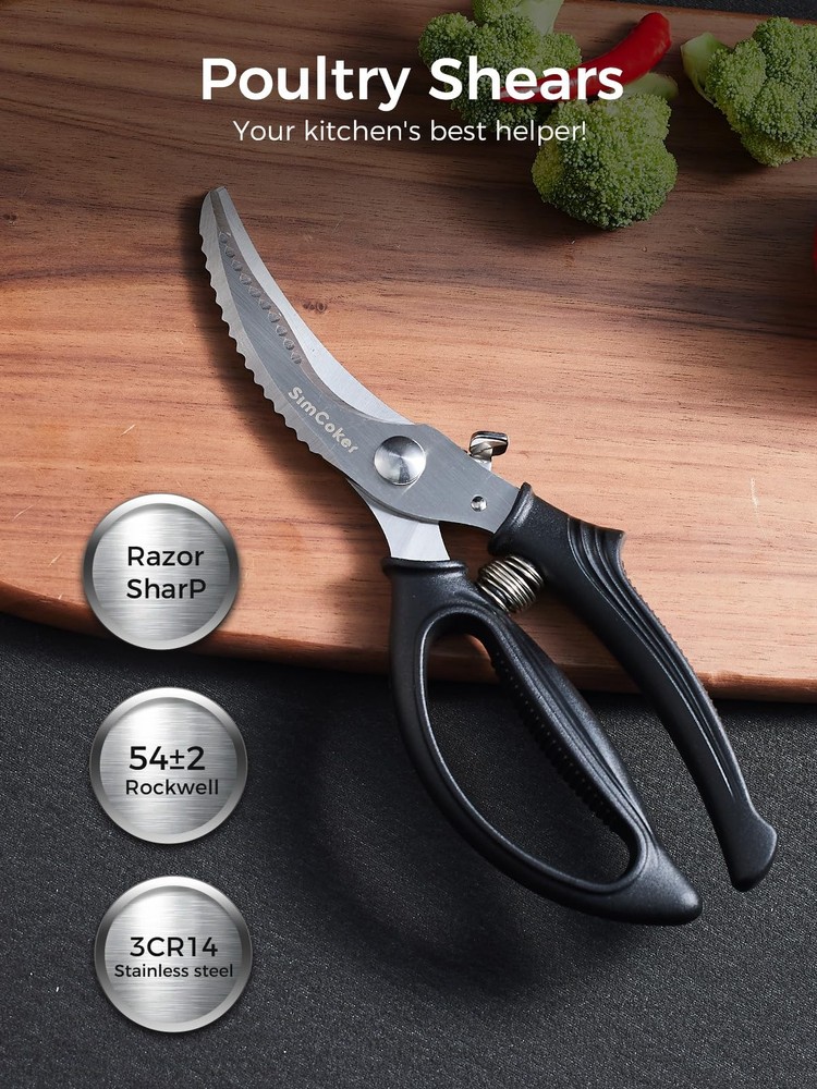 Poultry Shears Heavy Duty Kitchen Scissors for Meat Chicken Bone Fish
