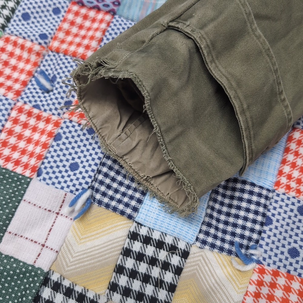 ORIGINAL WWII US ARMY M1938 Trench Coat Jacket Small Long Distressed Wool Liner