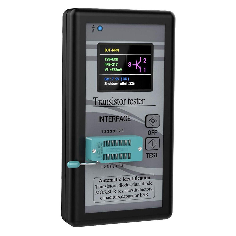 Digital Transistor Tester Resistor Inductor Capacitance Meter Automatic Checker
