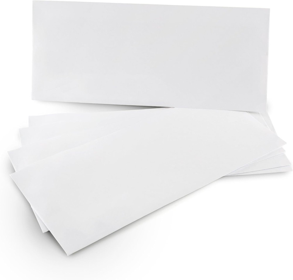 100 Count Security Envelopes | No Window, Self-Seal for Safe Mailing