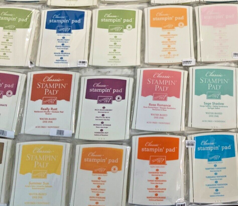 Stampin Up Ink Pad USED 2018 Retired PICK COLOR Classic inks pads SAVE 2+ SHIP