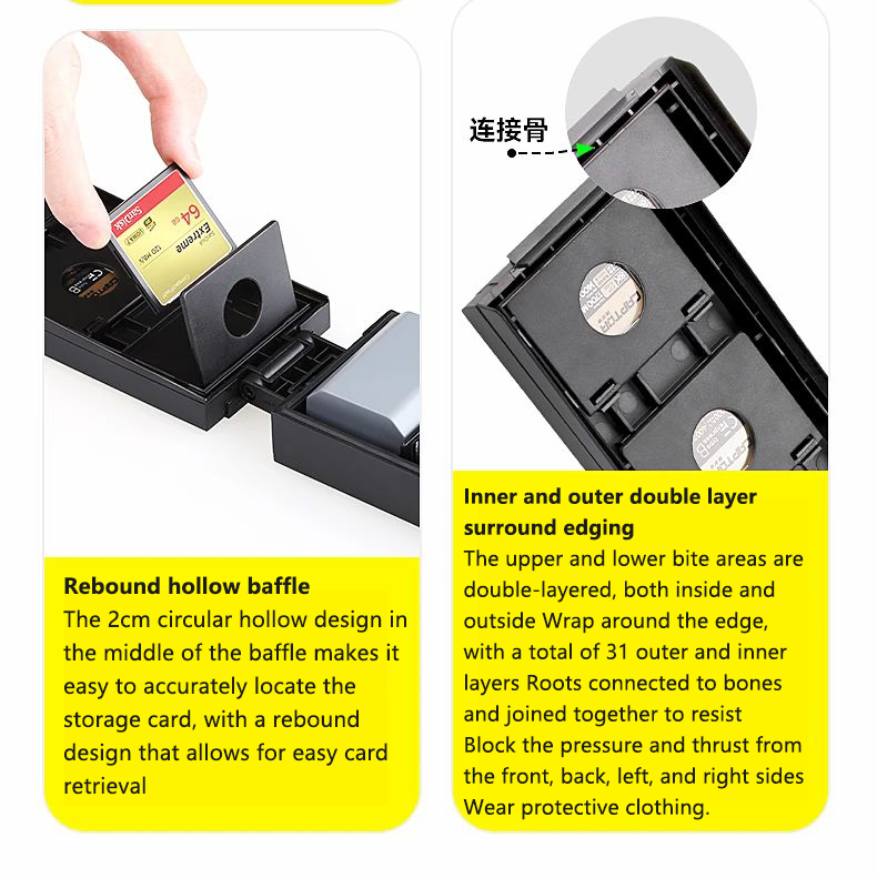 FB-SCB18 Camera Battery Storage Protection Case Memory Card Box for W126 LP-E6