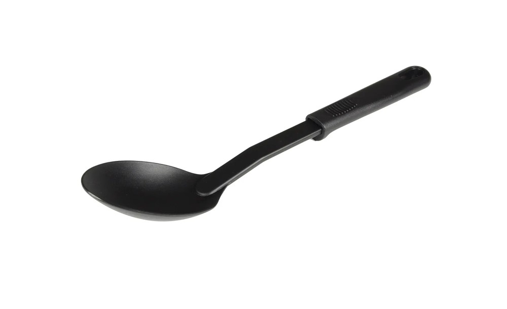 Thunder Group PLPP004BK 11-1/2" Heat Resistant Nylon Solid Serving Spoon