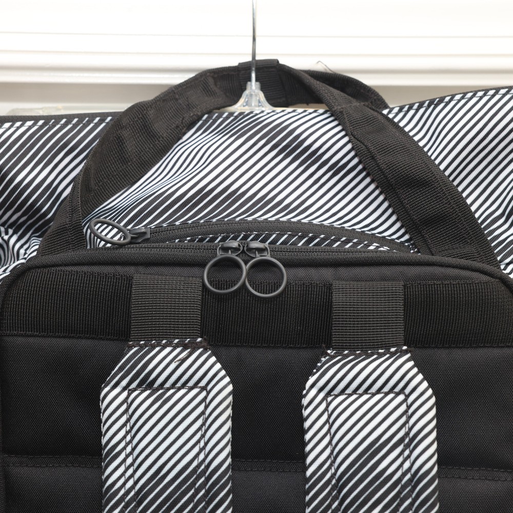 Under Armour Project Rock Top Loading Backpack UA Training Black White Classic