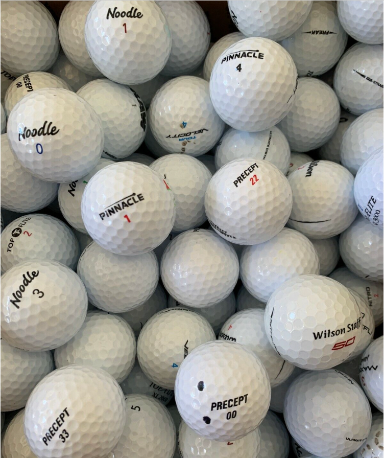 100 AAA - AAAAA Mint Condition Used Golf Balls Assorted Brands