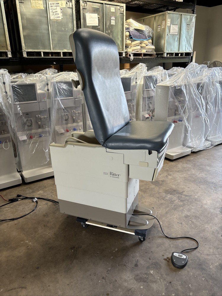 Ritter 222 Exam Table w/ Foot Switch (Blue) - FL