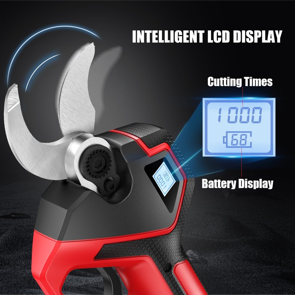 (Upgraded Version) Electric Pruning Shears, Large 2.75 inch Cutting Diameter ...