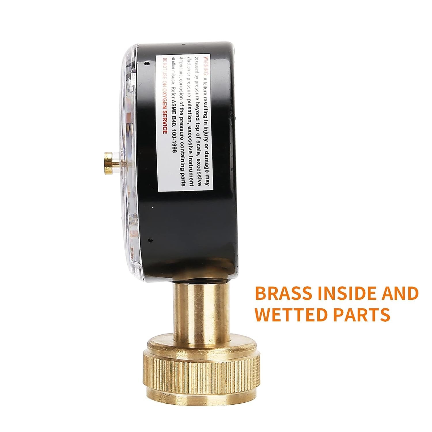 2-1/2" Water Pressure Test Gauge,House Water Pressure, Gauge,Garden Hose Pressu