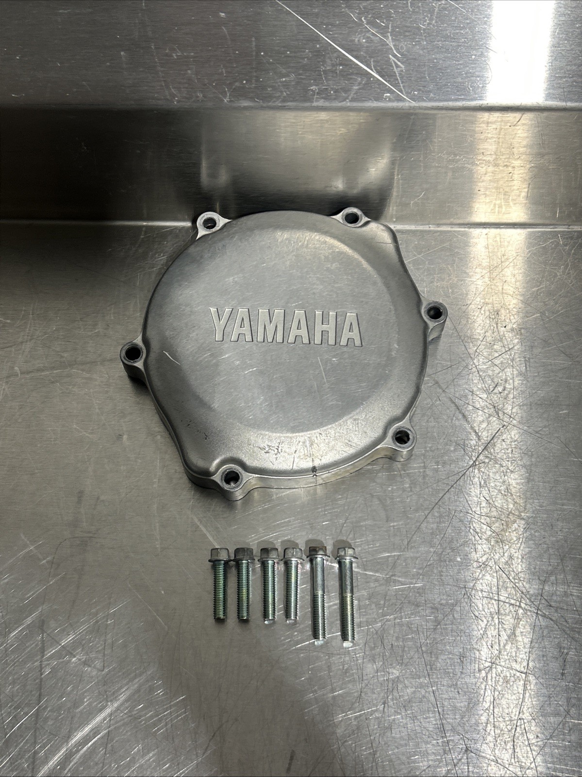 2018 18 - 23 Yamaha YZ 65 GENUINE OEM OUTTER Clutch Cover WITH BOLTS GOOD USED