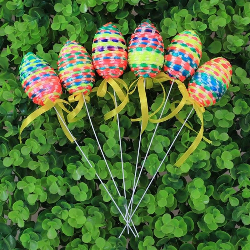 6pcs Easter Egg Tree Branches Artificial Bouquet for Flower Arrangement