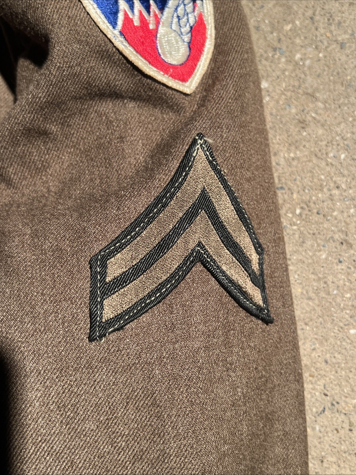 Korean War US Army 187th Airborne Ike Jacket Theater Made Patch / Oval (FF492