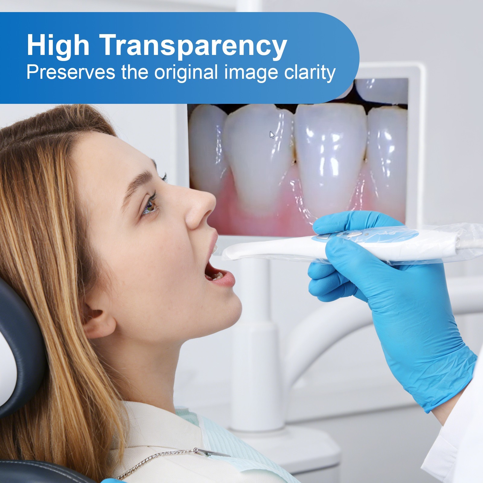 Lot Dental Disposable Intraoral Camera Sleeves Sheath Transparent 10.2＂x 2.0＂