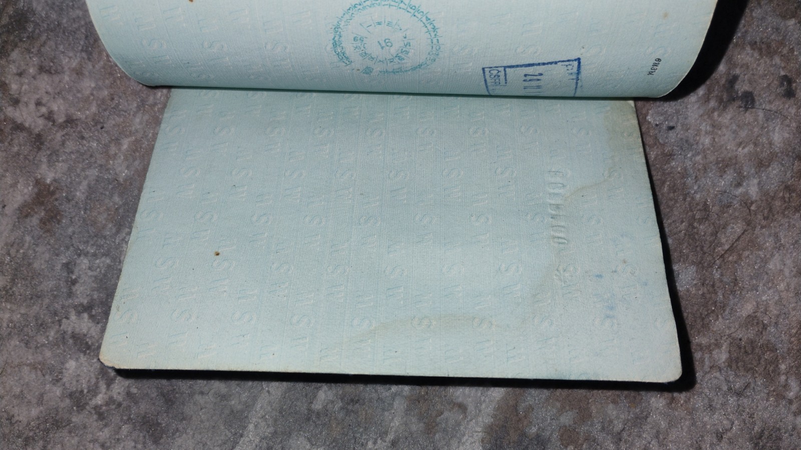 VINTAGE PASSPORT POLAND 1989 TRAVEL TEEN 14 Y.O